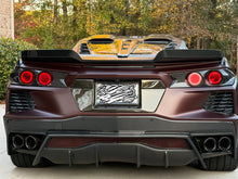 C8 Z06X Ducktail Spoiler for Stingray, Autoclave 2x2 exposed carbon